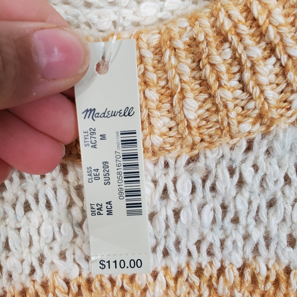 Madewell Baez Pullover Sweater Striped - Picture 9 of 11